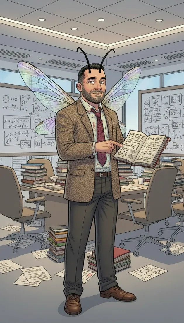 David et ses schémas au tableau