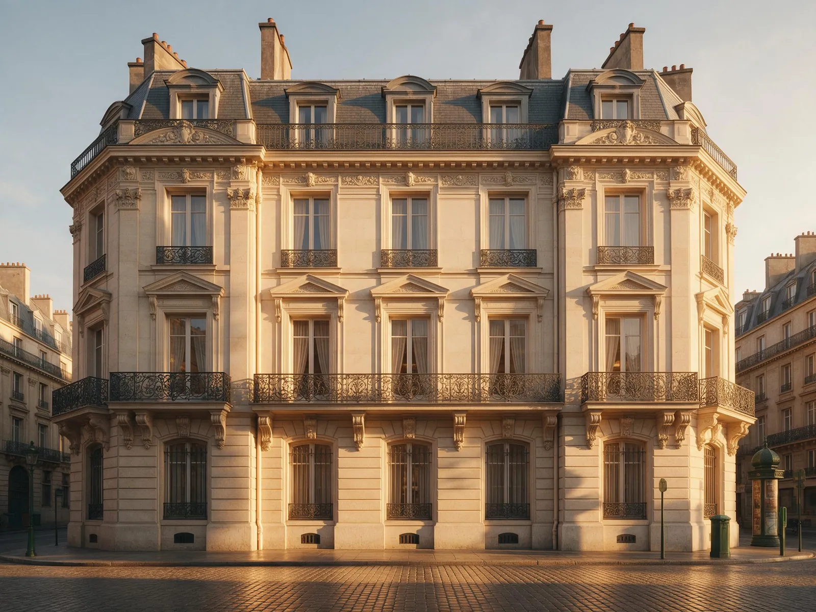Immeuble haussmannien, quartier de la Bourse, Paris